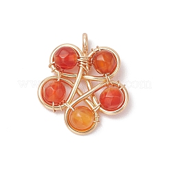 4 stücke 4 stile natürliche stein perle anhänger&nbsp;PALLOY-TA00247