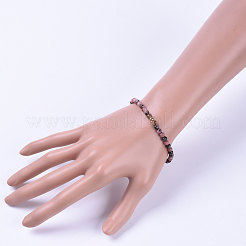 Pulseras del estiramiento rhodonite naturales&nbsp;BJEW-JB04556-01