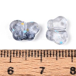 Perles acryliques transparentes peintes à la bombe&nbsp;OACR-N149-01A