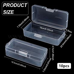 10 Stück transparente Aufbewahrungsboxen aus Kunststoff&nbsp;CON-BC0007-78A