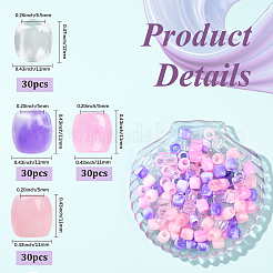 120 stücke 4 arten abs kunststoff imitation perle europäischen perlen&nbsp;FIND-SC0019-28A