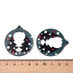 Pendentifs en bois de peuplier imprimé&nbsp;FIND-N005-74Q