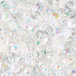 Transparente und undurchsichtige Acrylperle&nbsp;OACR-TAC0002-08E