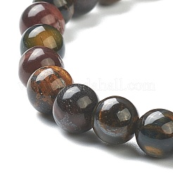 Natürlichen Tigerauge Perlen Stretch-Armbänder&nbsp;BJEW-A117-B-43