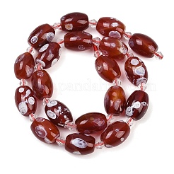 Naturelles feu crépitent agate perles brins&nbsp;G-K393-G03-12x16