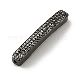Laiton micro pavé de perles de zircone cubique claires&nbsp;KK-G493-13B-01