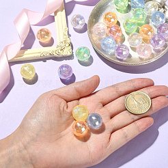 30 pezzo di perline acriliche con placcatura iridescente arcobaleno&nbsp;TACR-CJ0001-52