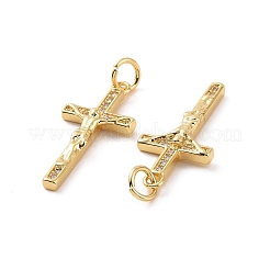 Cremagliera placcatura micro ottone spianare pendenti zirconi&nbsp;KK-C008-37G