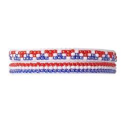 2 bracelet en perles de verre fait main&nbsp;BJEW-MZ00156