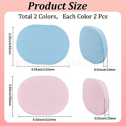 4 Stück 2 Farben PVA-Schwamm Make-up Puderquaste&nbsp;MRMJ-GF0001-64C