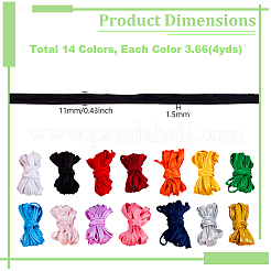 56 Yards 14 Farben Polyesterfaserbänder&nbsp;OCOR-GA0002-64