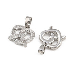 Pendentifs avec zircon cubiques à micro-pavés en laiton&nbsp;KK-A269-53P