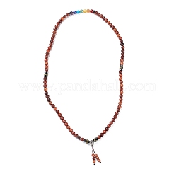 Bracelets enroulés de perles de bois naturel&nbsp;BJEW-JB07022-02