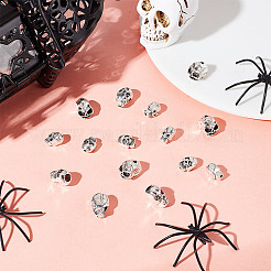 40 stücke 4 arten halloween thema tibetischen stil legierung perlen&nbsp;FIND-HY0003-85