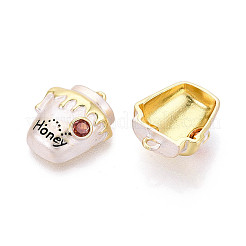 Pendentifs avec zircon cubiques à micro-pavés en laiton&nbsp;KK-T073-54