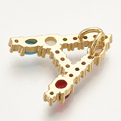 Colgante micropavé cubic zirconia de latón&nbsp;ZIRC-S061-64A