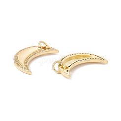 Pendenti in zirconi cubici trasparenti in micro pavè di ottone&nbsp;X-KK-G415-13G
