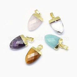 Pendentifs en pierre naturelle & synthétique mixte&nbsp;G-F584-H
