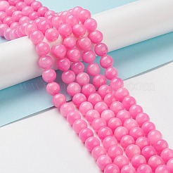Chapelets de perles rondes en jade de Mashan naturelle&nbsp;G-D263-10mm-XS34