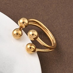 Anillos de puño de acero inoxidable 304&nbsp;RJEW-Z118-05G