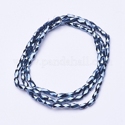 Chapelets de perles en verre transparent électrolytique&nbsp;EGLA-E046-F03