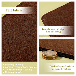 Fond de sac en feutre rectangle&nbsp;DIY-WH0622-044C-02