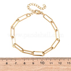304 Edelstahl-Büroklammer-Kettenarmbänder für Damen&nbsp;BJEW-G775-01G