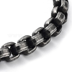 Bracciali con catene a testa di leone in acciaio inossidabile 304 per uomo e donna&nbsp;BJEW-D031-27B