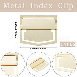 14 clip per segnalibri in acciaio inossidabile&nbsp;AJEW-CP0009-29G