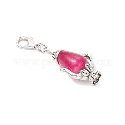 Adornos colgantes de tetera de ágata craquelada natural&nbsp;HJEW-JM04734-01