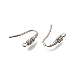 Ganchos para pendientes de rhinestone de acero inoxidable 304&nbsp;LS-STAS-D310-01P-01