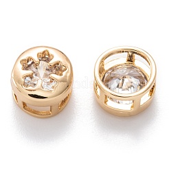 Véritables maillons multibrins en laiton plaqué 18k or véritable incrusté de zircone cubique&nbsp;X-KK-A154-01G-E
