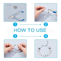 Cuentas de acero inoxidable 304 con engastes de rhinestone&nbsp;STAS-UN0008-49P