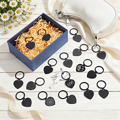 40 pendentif en aluminium en forme de cœur&nbsp;KEYC-NB00037