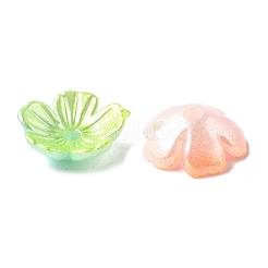 Capuchons de perles acryliques de couleur dégradée&nbsp;X-OACR-Z028-01