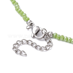 Funkelnde Glasperlenketten&nbsp;NJEW-JN04489