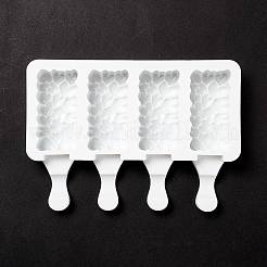 Rechteckige Eiscreme-Silikonformen in Lebensmittelqualität zum Selbermachen&nbsp;LS-DIY-D062-03B