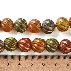 Bemalte Lackierte Glasperlen stränge&nbsp;FIND-H023-09