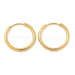 Pendientes de aro de acero inoxidable 304 con revestimiento iónico (IP) para mujer&nbsp;EJEW-M089-02G