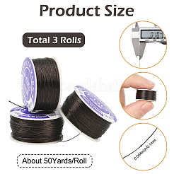 3 Rolle speziell beschichteter Nylon-Perlenfaden für Saatperlen&nbsp;OCOR-PA0001-02A
