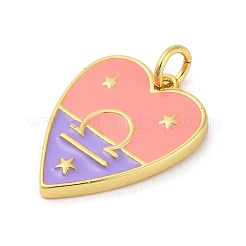 Pendentifs d'émail en laiton &nbsp;LS-KK-Z077-01G-03