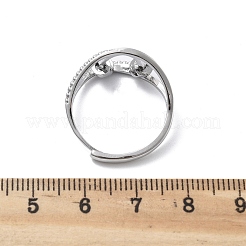 Drehbare Fingermanschettenringe für Damen&nbsp;LS-RJEW-S402-01P