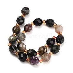 Fili di perle di tormalina multicolore naturale&nbsp;GG-CBA4A3B-A16