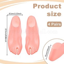 Expositores de pies de maniquí de plástico para calcetines&nbsp;AJEW-WH0871-14