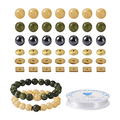 Bausatz zum Selbermachen von Edelstein-Armbändern&nbsp;DIY-CF0001-19