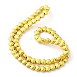 Chapelets de perles en verre électroplaqué&nbsp;EGLA-H109-12H-01