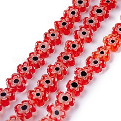 Millefiori a mano fili di perline di vetro&nbsp;X-LAMP-J035-8mm-07