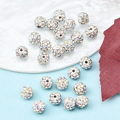 Polymer Ton Strass Perlen&nbsp;RB-H284-6MM-AB