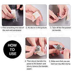 Chinesische Siegel Stempel schneiden und Stein Siegel Carving Hand-Tools-Set&nbsp;TOOL-WH0029-03