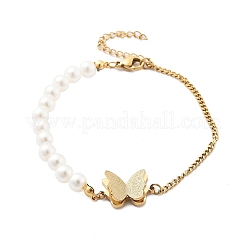 Bracelets à maillons gourmettes en acier inoxydable 304 pour femmes&nbsp;BJEW-U021-10G